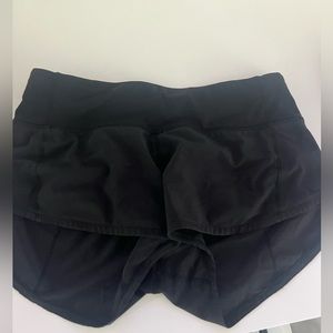 Lululemon black speed up shorts 2.5 inseam